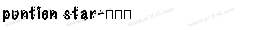 puntion star字体转换
